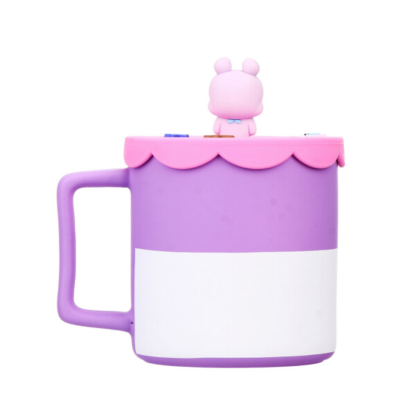 Taza BT21 con tapa 425ml mang