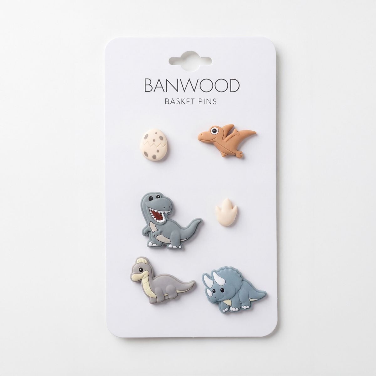 BW-PINS - Set De Pins Para Canasto Dinosaurios 