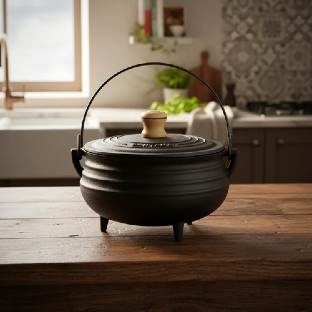 Cacerola bruja hierro con tapa 18 cm SANTANA Cacerola bruja hierro con tapa 18 cm SANTANA