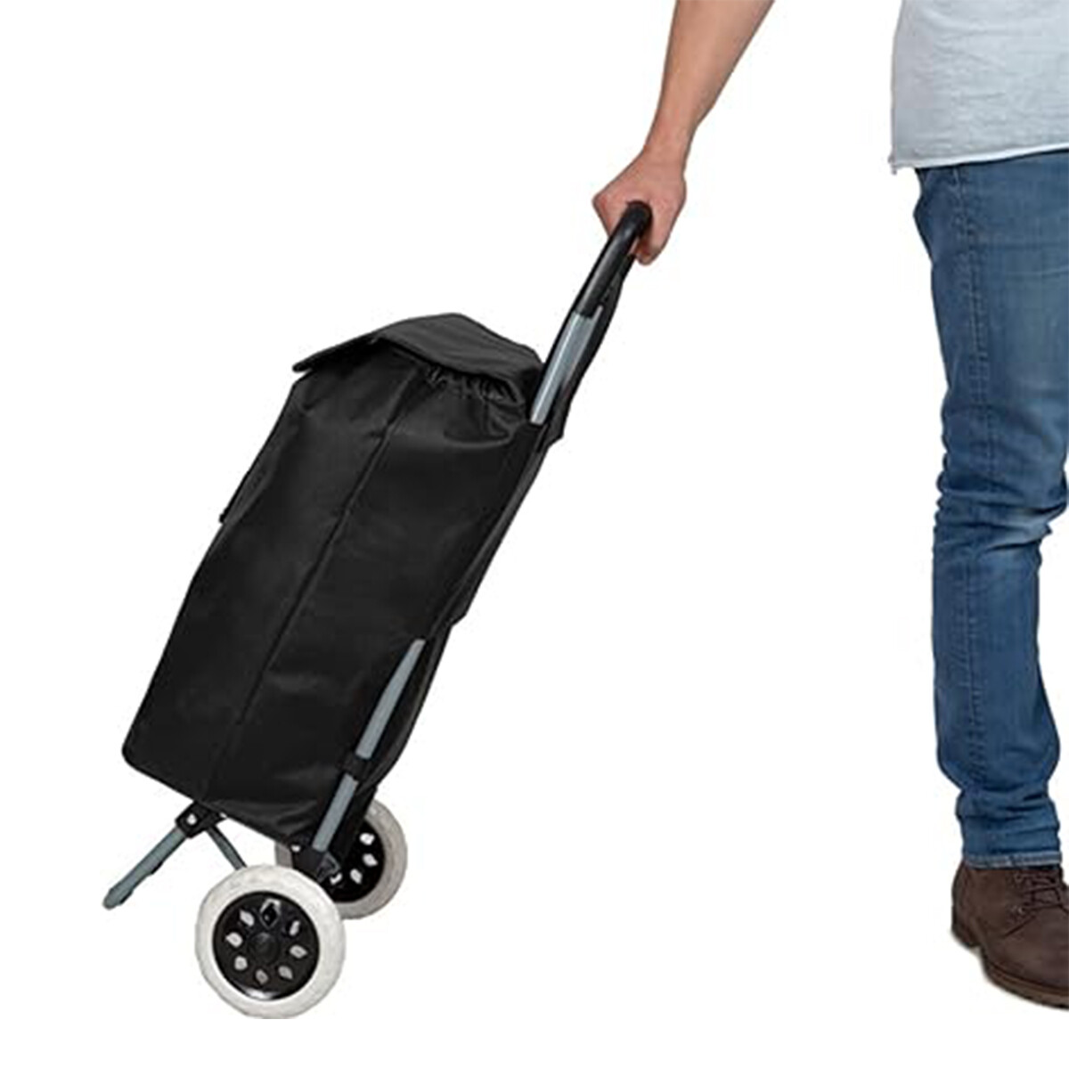 Carrito de Feria Con Ruedas Grandes - Negro 