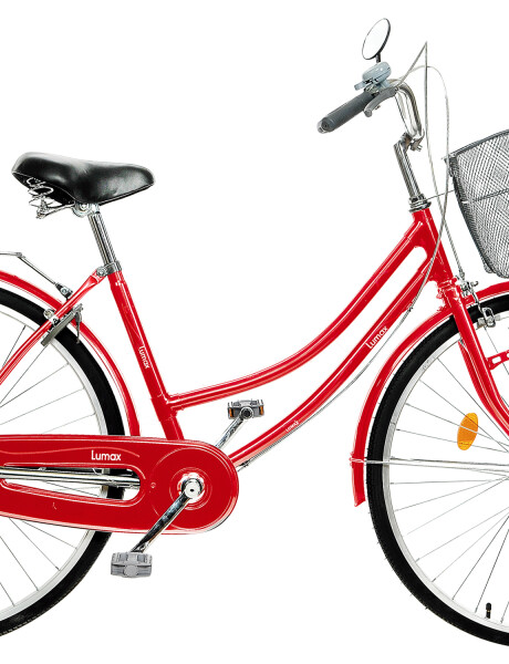 Bicicleta de Paseo Lumax Rodado 26 SIN CAMBIOS Rojo