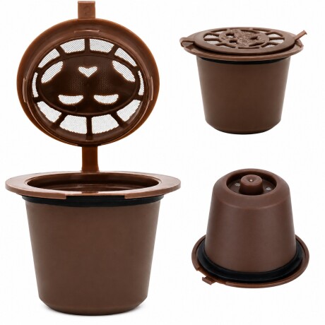 Pack X4 Cápsulas de Café Ecológicas Reutilizables 50ML MARRON