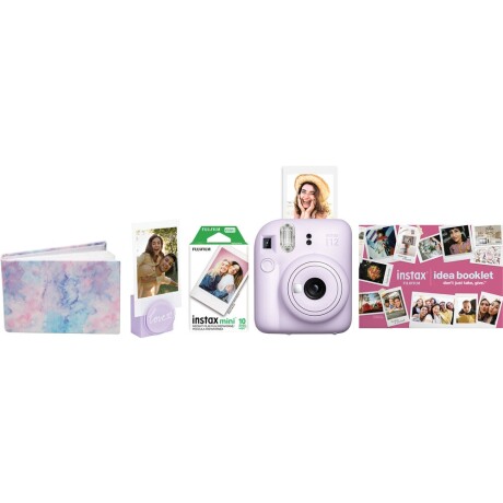 Camara Fujifilm Instax Mini 12 Holiday Bundle Lila 001