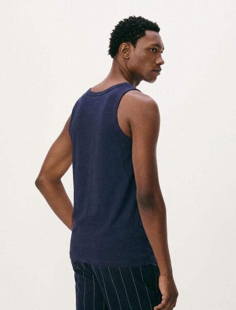 MUSCULOSA BÁSICA MASCULINA  AZUL