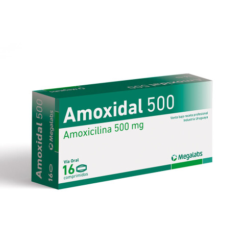 Amoxidal 500 mg 16 Comprimidos Amoxidal 500 mg 16 Comprimidos