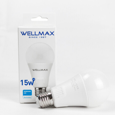 LAMPARA LED 15W (EQUIVALE 125W) A65-E27 FRIA WELLMAX ++ N/a