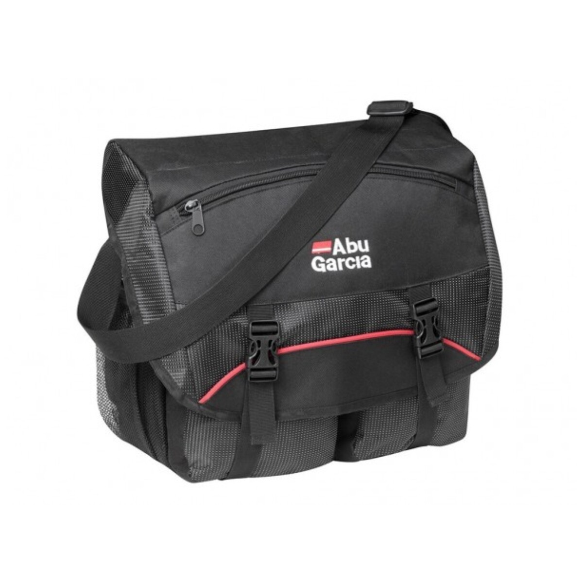 BOLSO ABU GARCIA COMPACT NEGRO Y ROJO 28X13X24CMS 