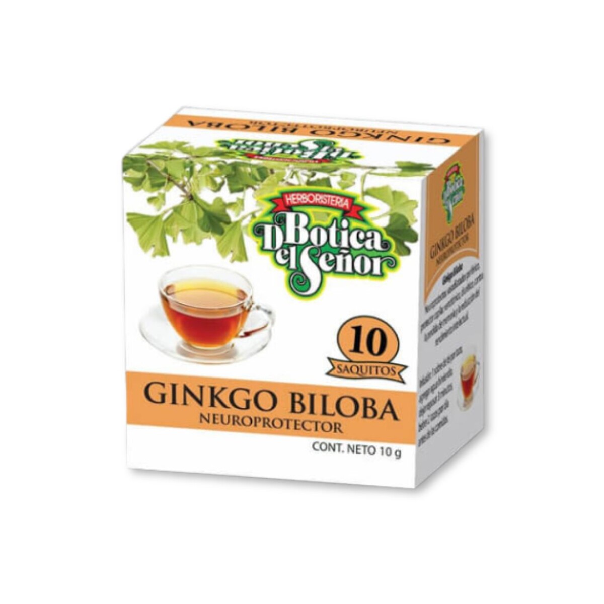 Té Ginkgo Biloba Botica Del Señor 10 Unidades 