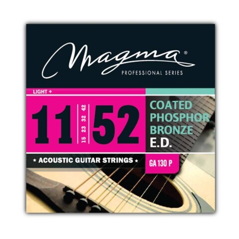 Encordado Guitarra Acustica Magma Coated PB .011 GA130P Unica