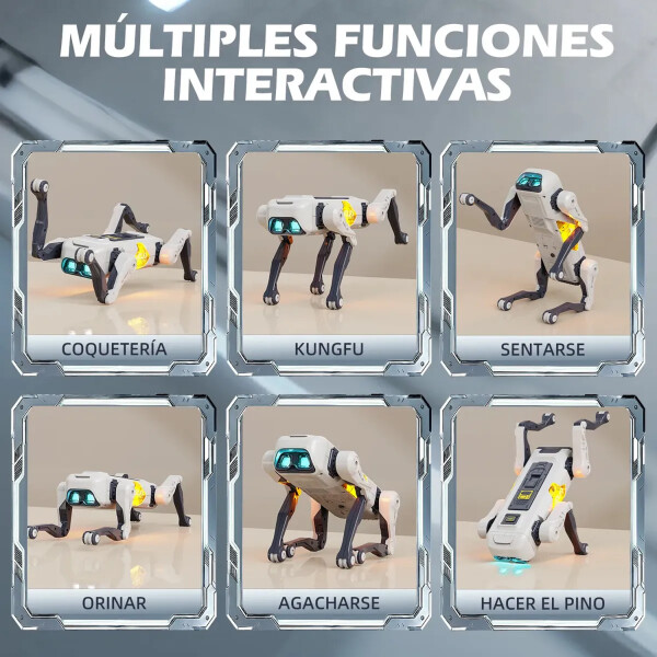 Perro Robot Inteligente Con App Y Control Remoto Wifi 2444a-2 PERRO ROBOT 2444A-2