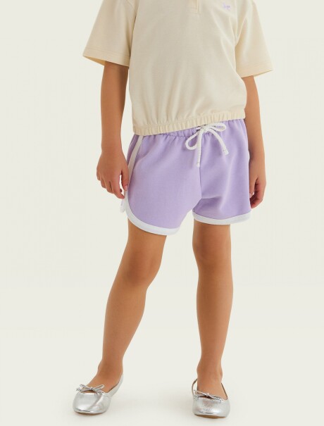 SHORT INFANTIL LILA