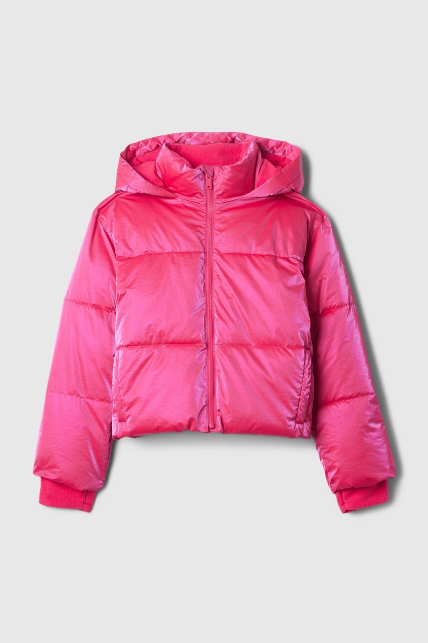 Campera Warmest Shine Niña Hot Pink