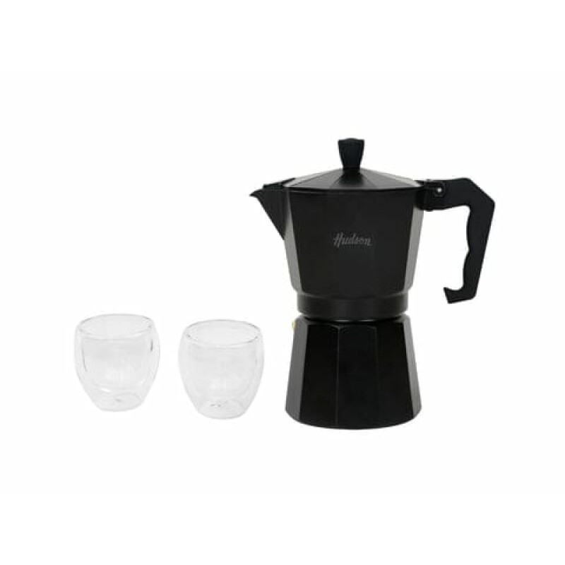 Set Cafetera Italiana de Aluminio Hudson - Negro Set Cafetera Italiana de Aluminio Hudson - Negro