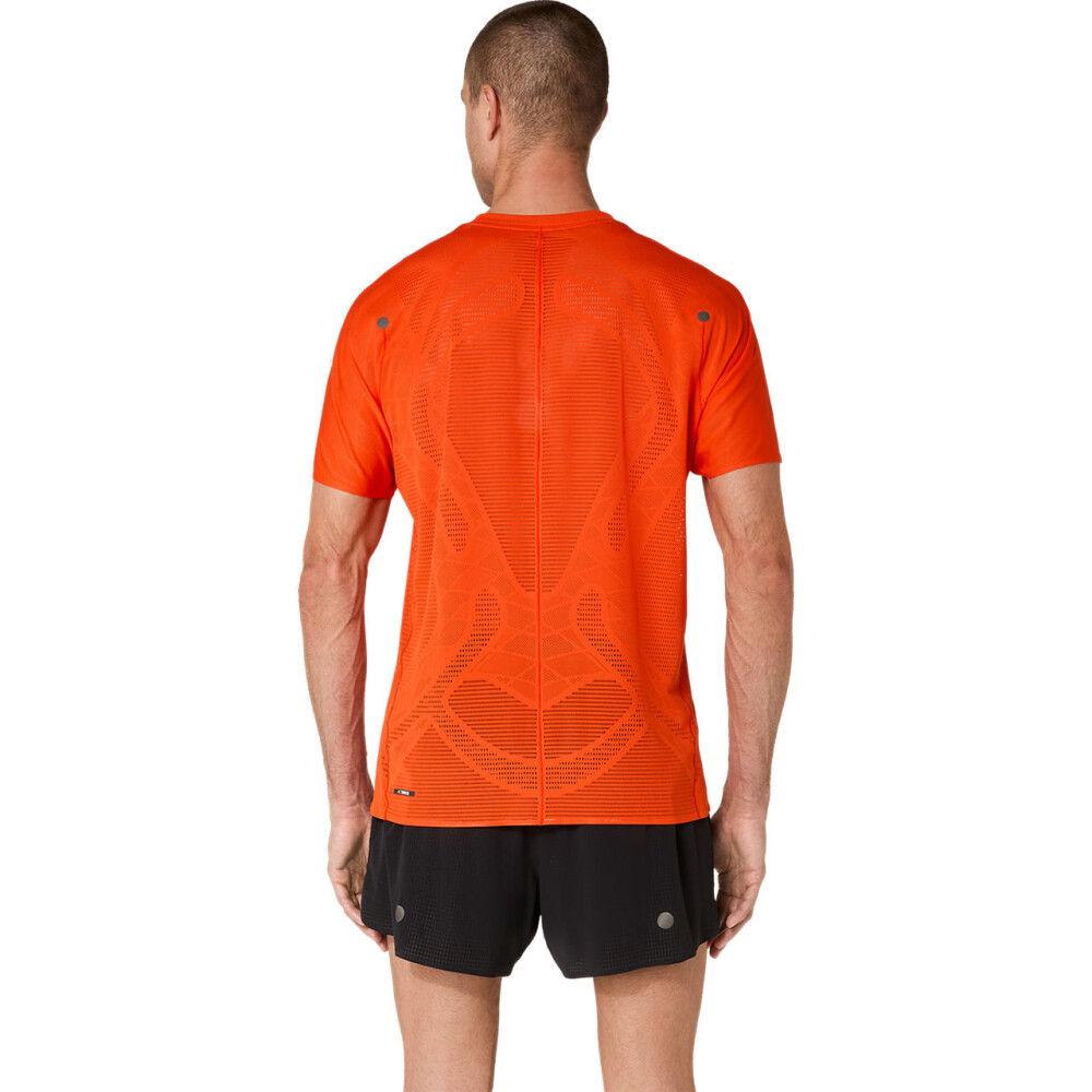 Polos Running Metarun Ss Top Hombre Cherry Tomato