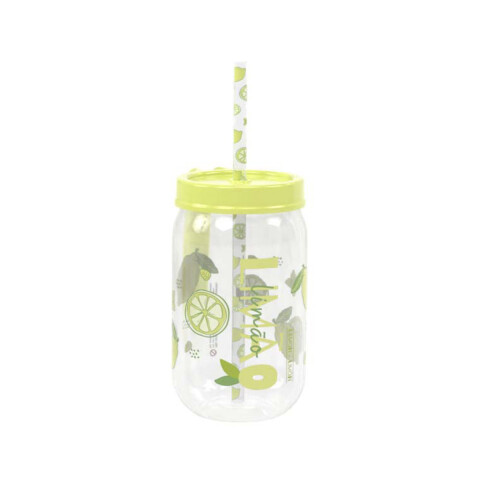 Taza con Tapa y Sorbito Frutas 580 ml Limones