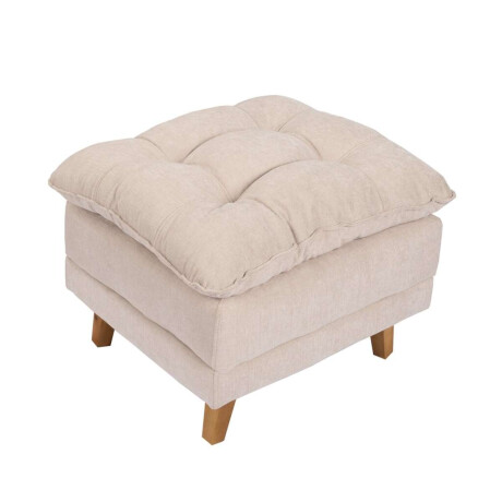 Butaca Reclinable 1 Cuerpo + Puff Living Montreal Beige
