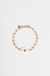 Pulsera dije estrella dorado