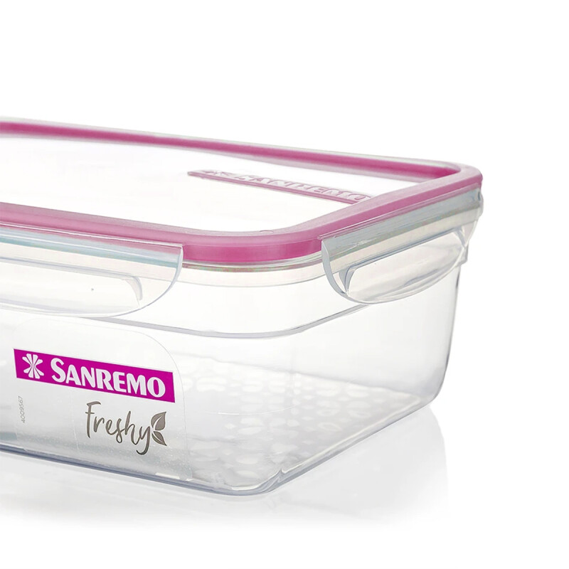 Pote con traba 2,5 Lts ROSADO