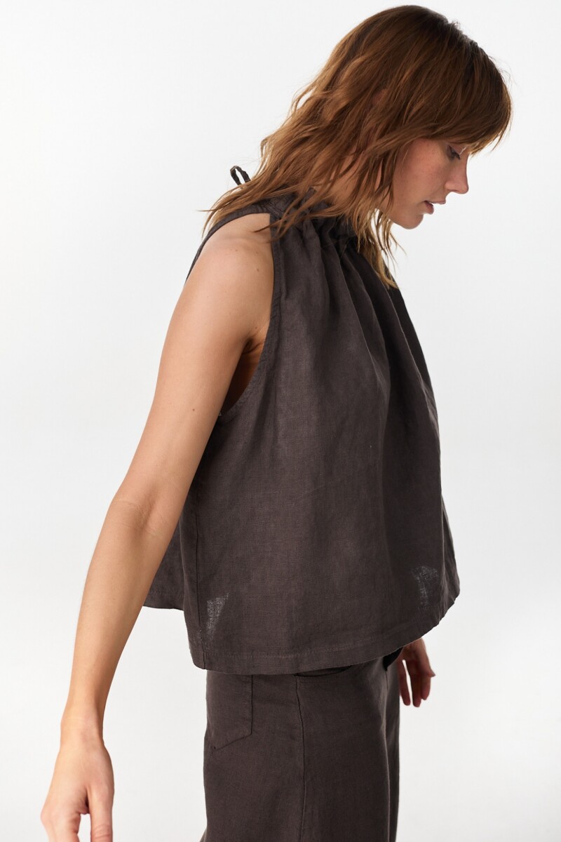Blusa Ondas Chocolate