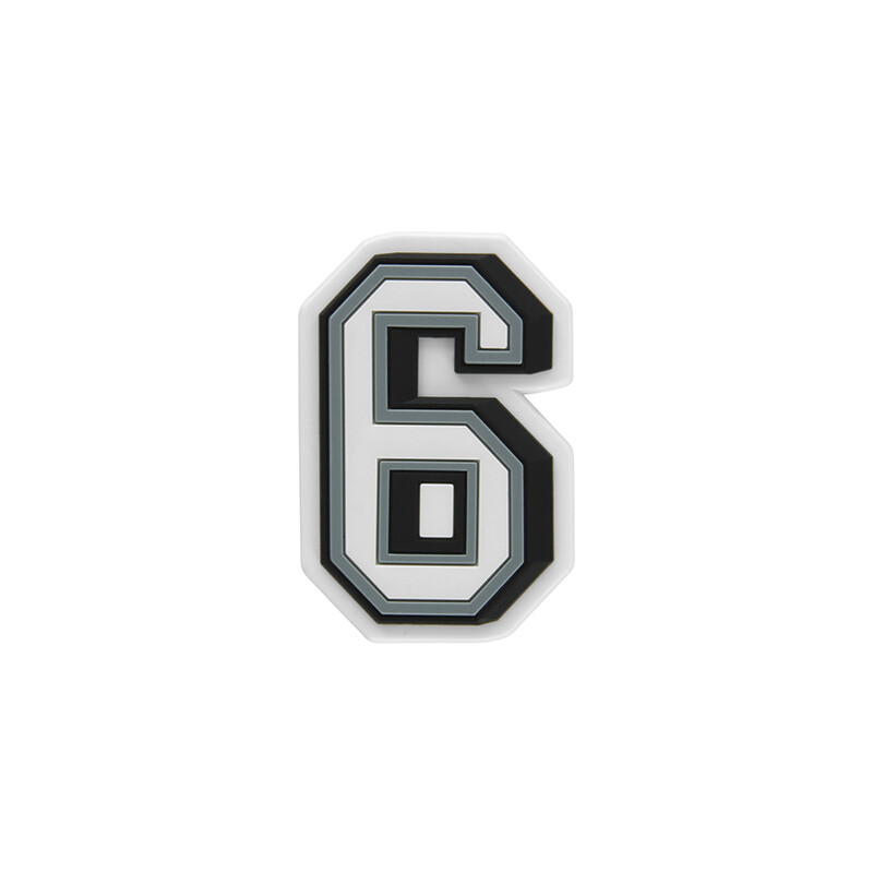 Jibbitz™ Charm Número 6 Blanco