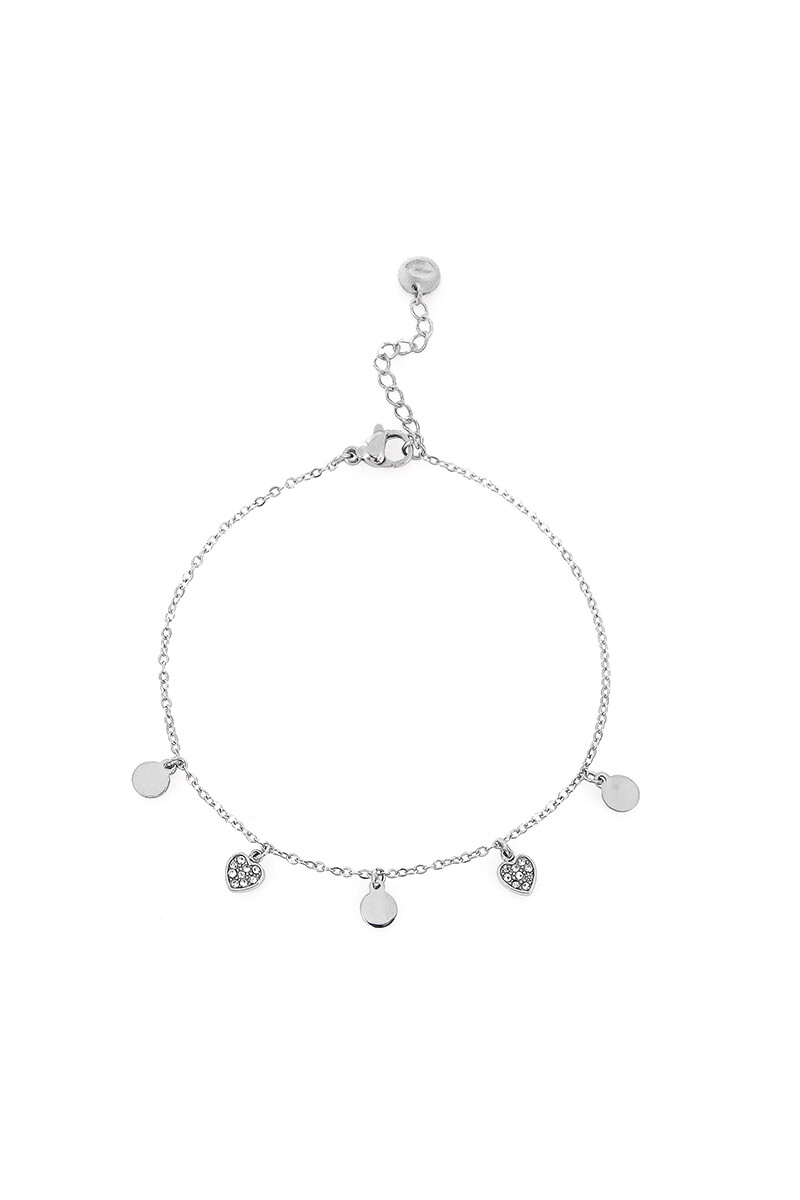 Pulsera con dijes Oreiro plateado
