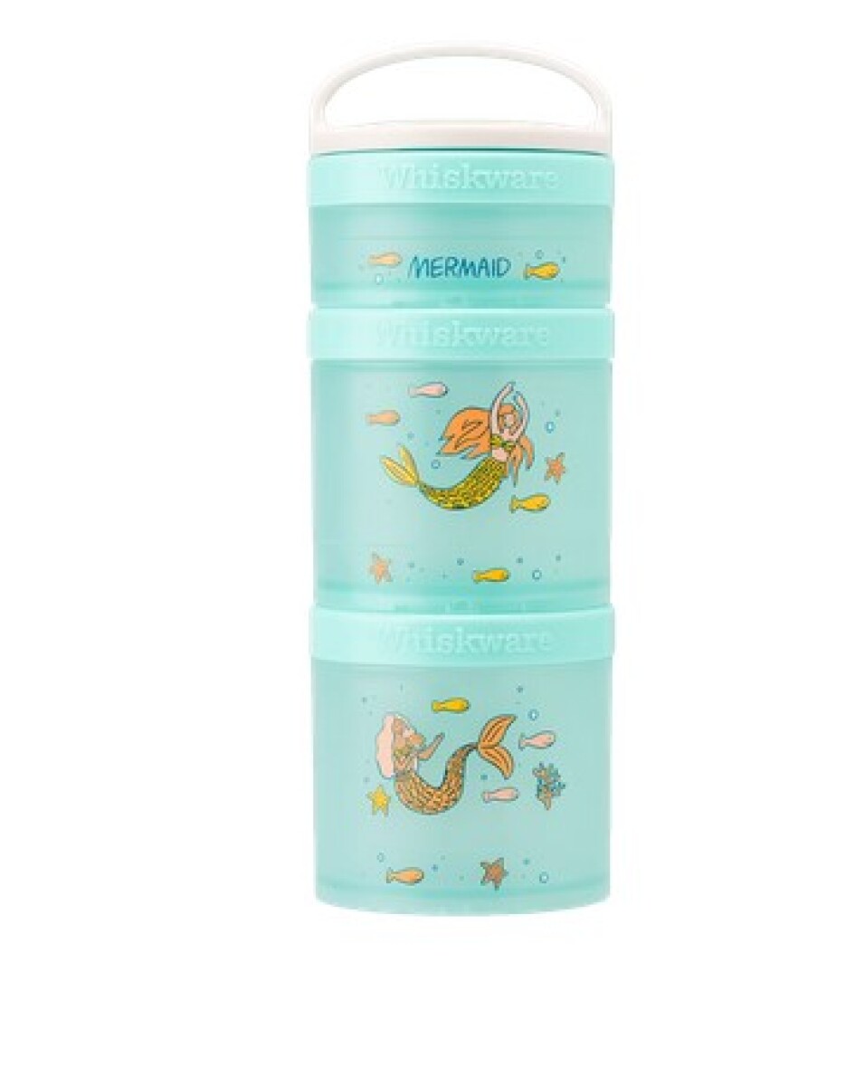 Contenedor de snacks x3 compartimentos - Sirena 
