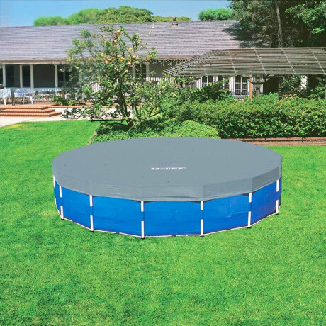 Piscina Intex Estructural 16805 L + Bomba + Regalos Azul