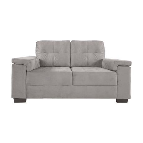 SILLÓN 2 CUERPOS TELA GRIS LUARES