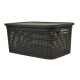 Caja simil ratán 7,5 lts CHOCOLATE