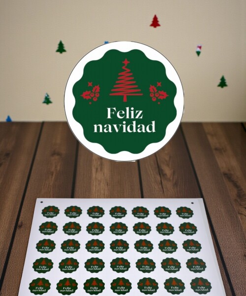 Stickers navidad placha DISEÑO 15