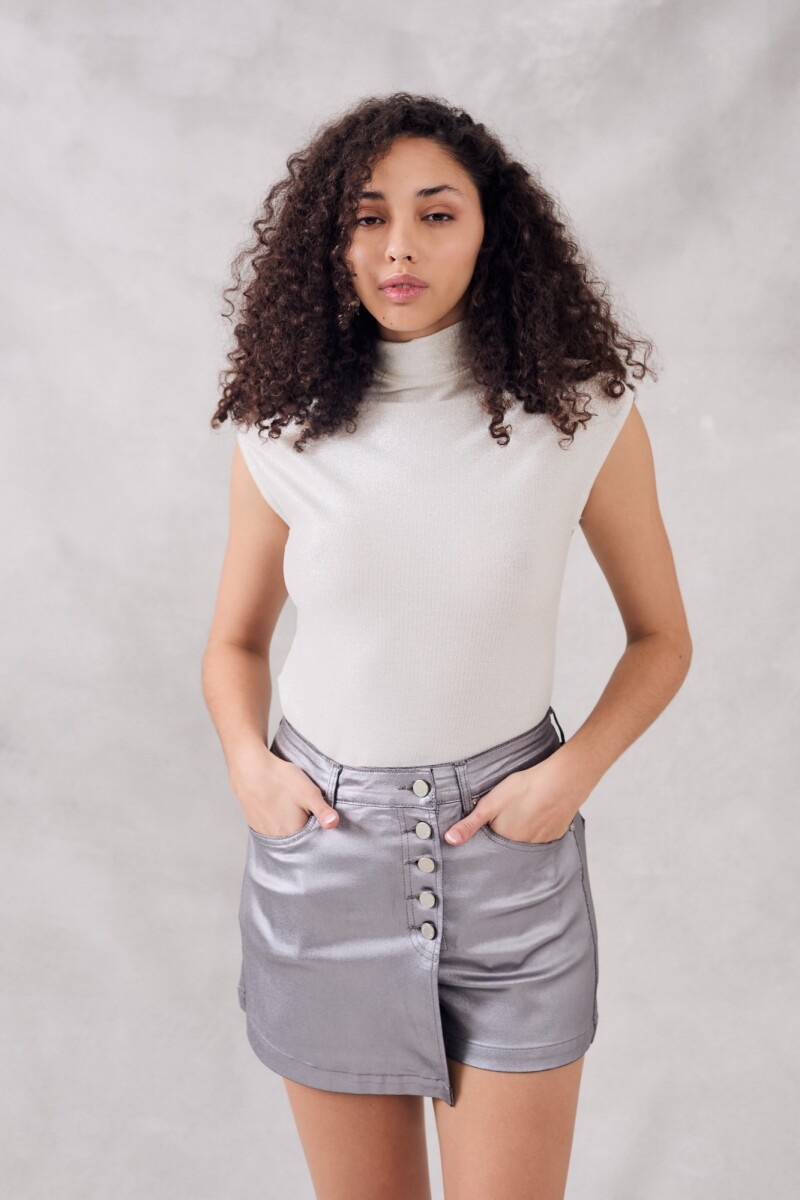 Top Polera Plata