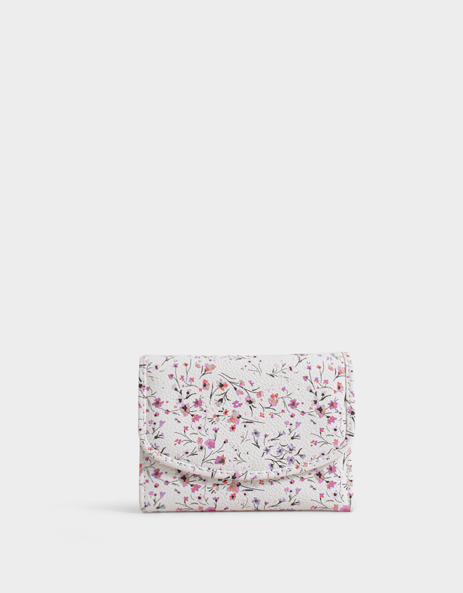 Billetera - Estampado Flores 