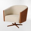POLTRONA LUKE SWIVEL BEIGE