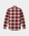 Camisa Herringbone Flannel Check Hombre Burgundy Yd