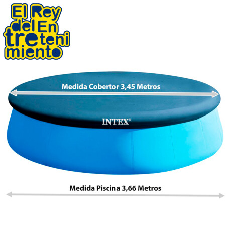 Cobertor Lona Intex Para Piscina Redonada Gomón 366Cm Inx028022
