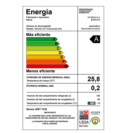 Refrigerador Enxuta RENX24281FHW Refrigerador Enxuta RENX24281FHW
