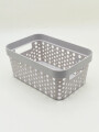 CESTO ORGANIZADOR 26X18.4X11.5CM GRIS (V)