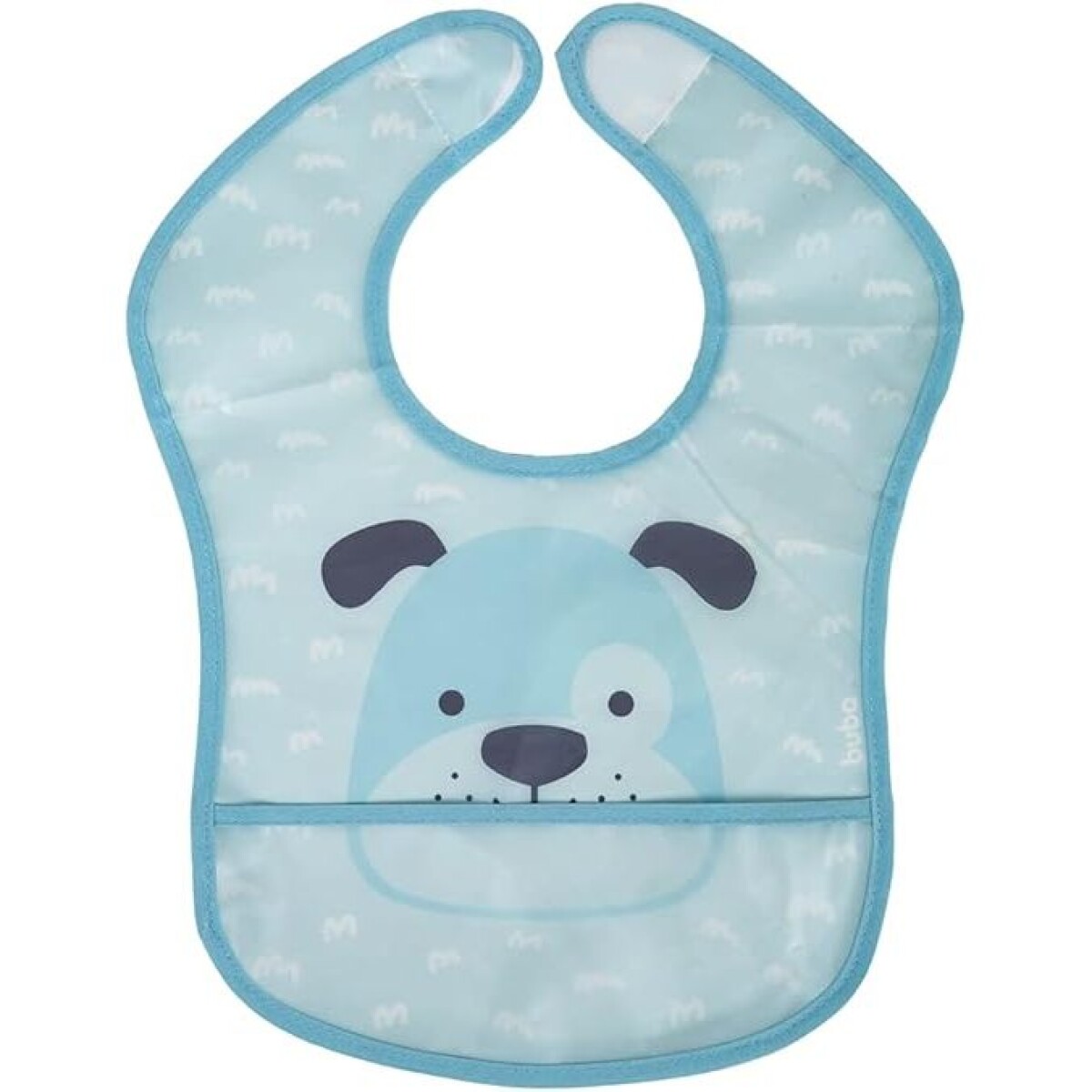 Babero alimentacion BUBA - perrito celeste pastel 