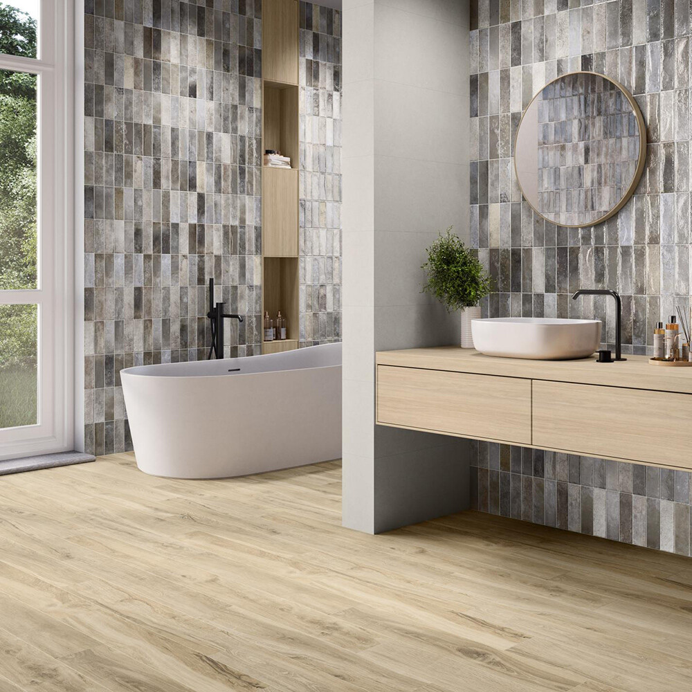 REVESTIMIENTO ARTLINE GREIGE "A" 31.6X60 CM Revestimiento Artline Greige "a" 31.6x60 Cm