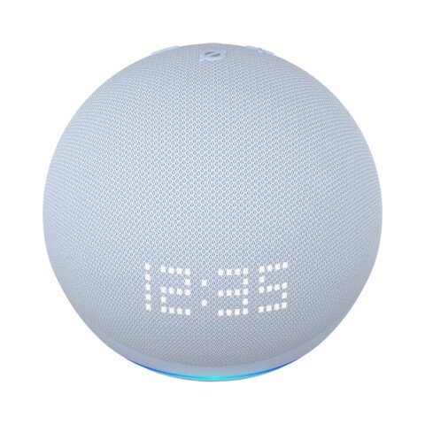 Speaker Amazon Alexa Smart 5th Con Reloj Azul