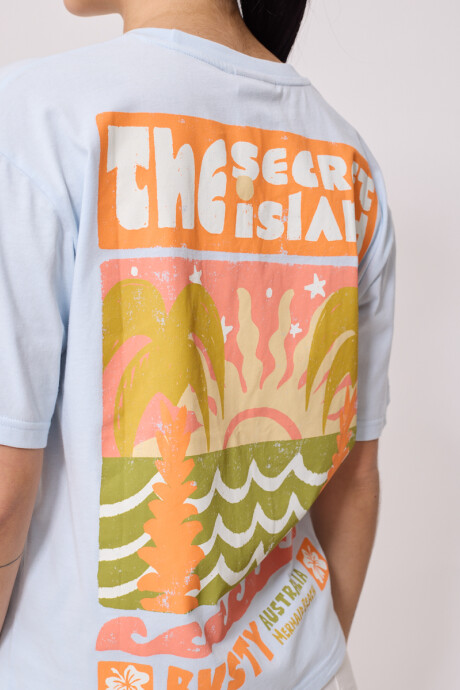 T-SHIRT TAKILA RUSTY Celeste