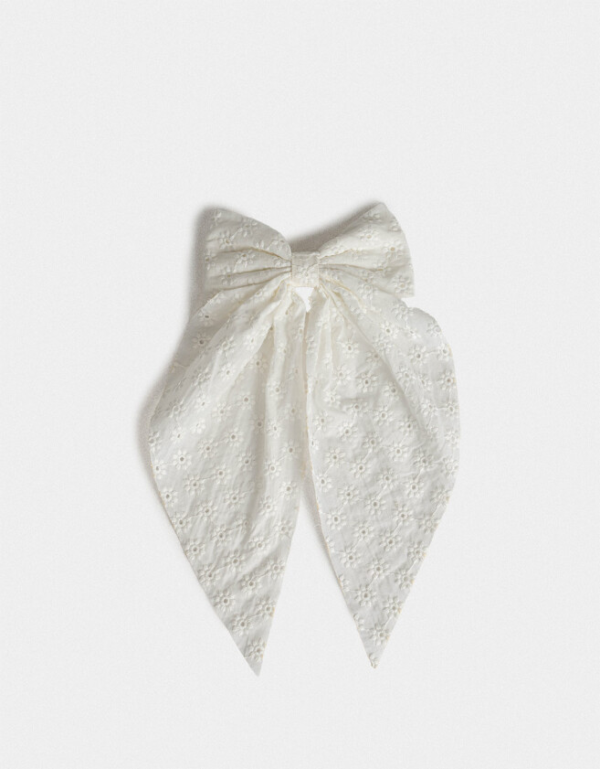Hebillas Francesas Con moño Hebilla Francesa - Blanco Crudo