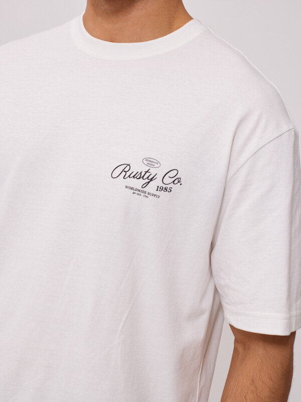 T-SHIRT LYRAT RUSTY Blanco