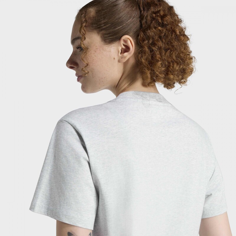 Remera Adidas Essentials Logo Gris