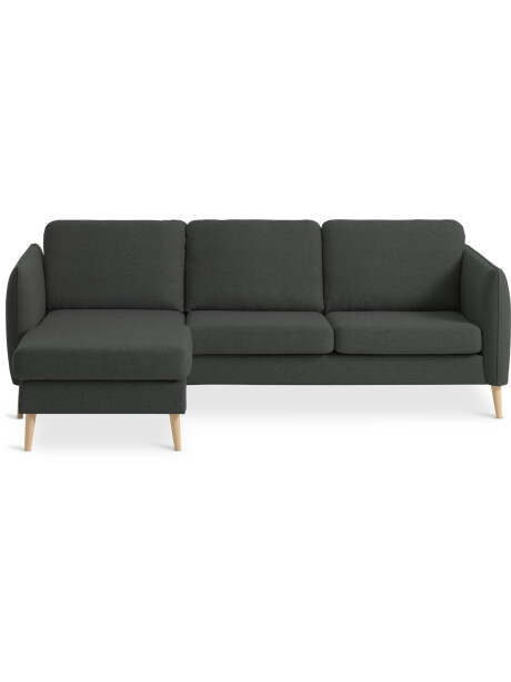 Sofá AAARHUS chaise longue tela gris osc Sofá AAARHUS chaise longue tela gris osc