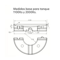 Tanque para Agua Cónico c/base Tricapa WEB 1100 Litros PPL incluidos. Tanque para Agua Cónico c/base Tricapa WEB 1100 Litros PPL incluidos.