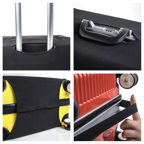 Funda para valija de viaje-Mediano Negro