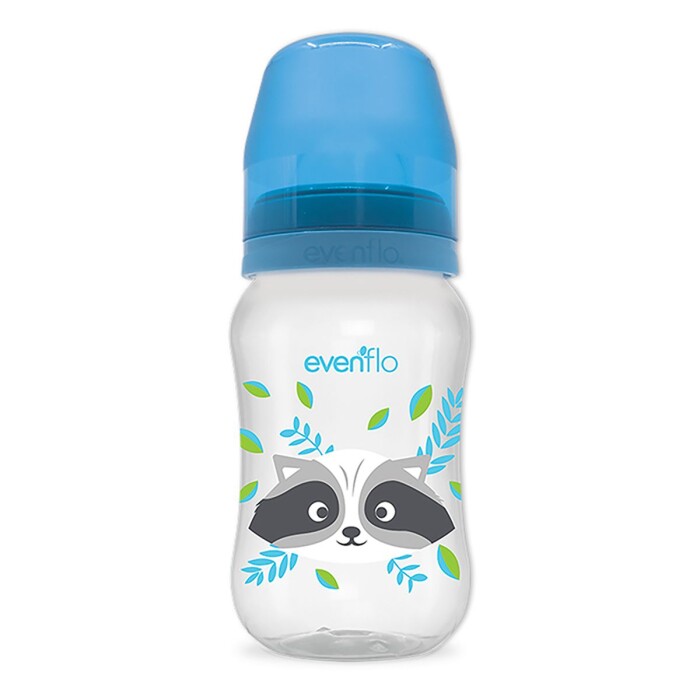 EVENFLO BIBERON FOREST 9 OZ CELESTE única