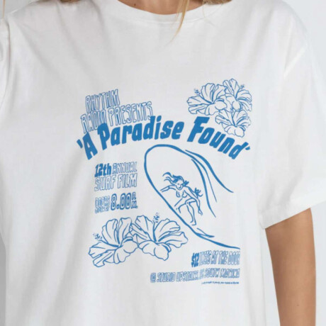 Remera Rhythm Paradise Found Oversized Blanco