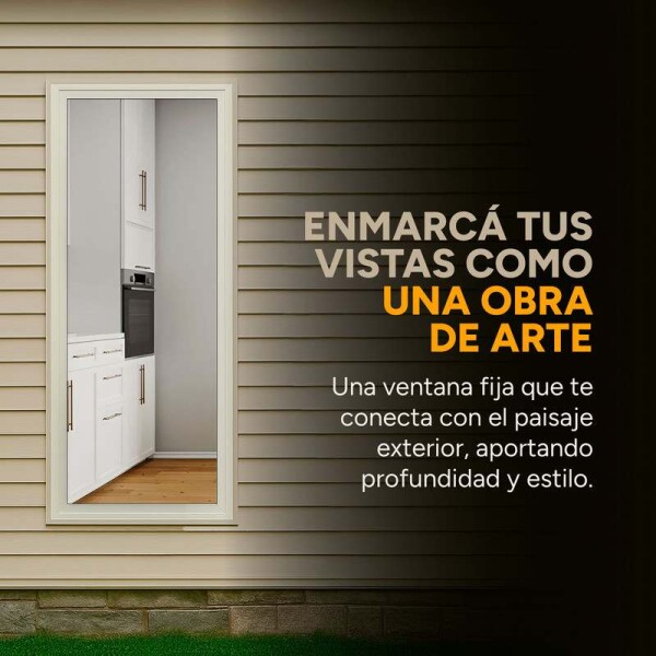 Ventana de PVC Blanco Fija 50 X 150 Cm Paño Fijo Premium Ventana de PVC Blanco Fija 50 X 150 Cm Paño Fijo Premium